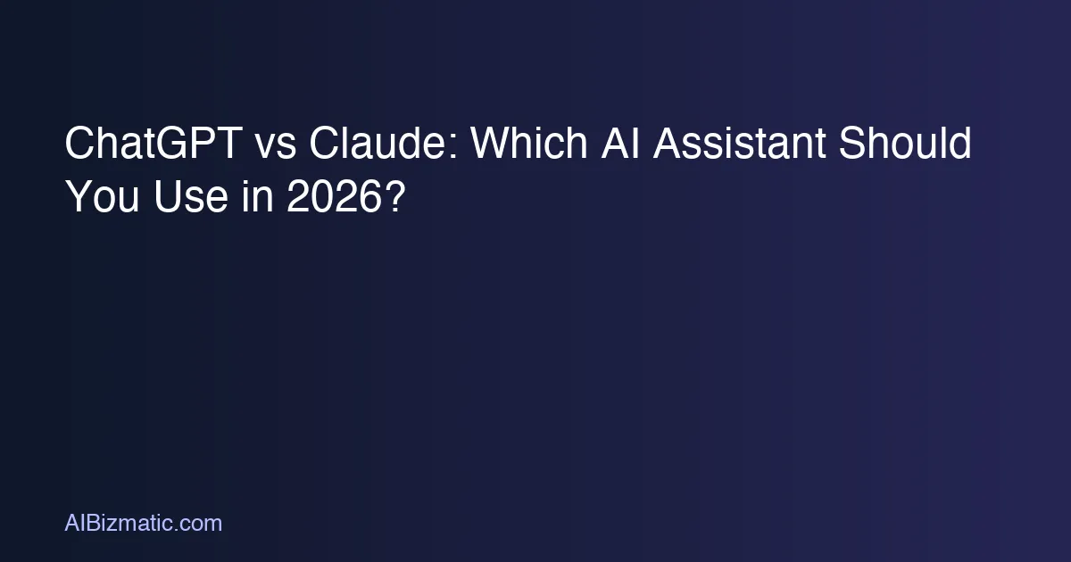 ChatGPT vs Claude: Which AI Assistant Should You Use…